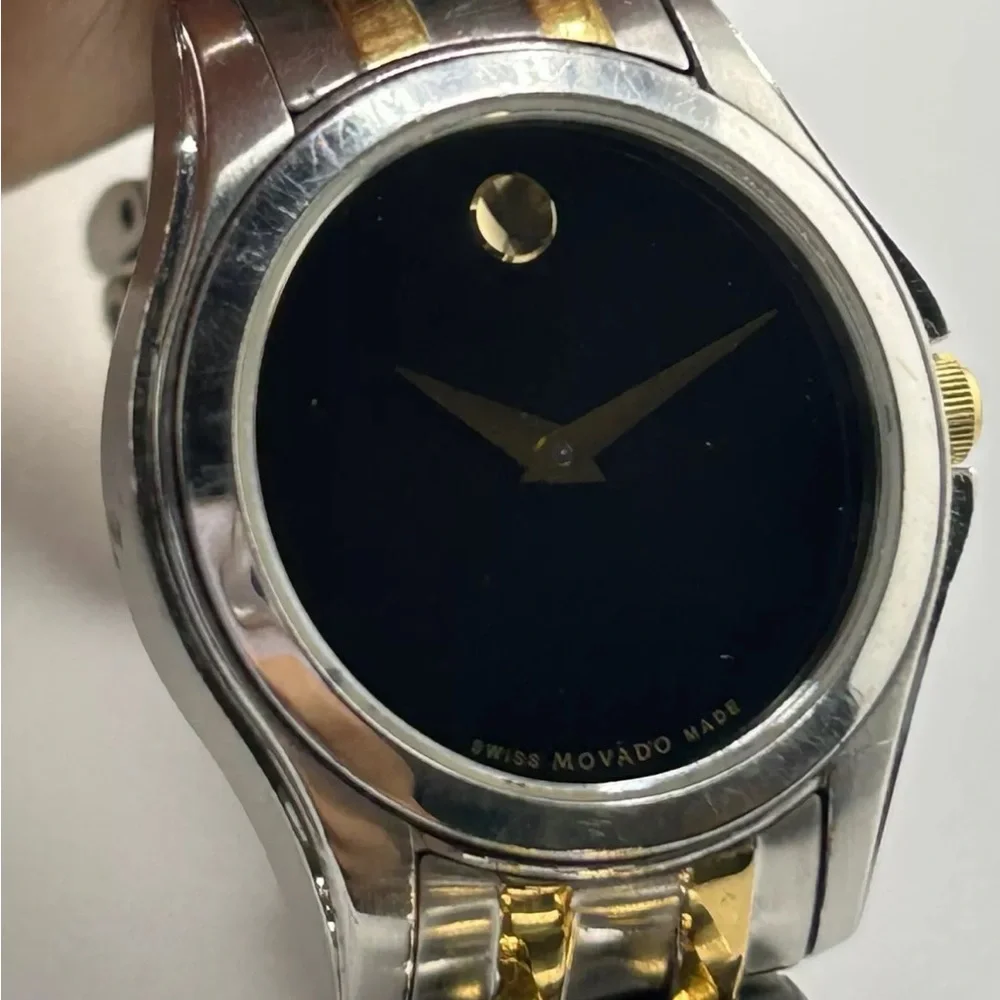 MOVADO Swiss Quartz All Steel Women’s Watch New Battery #184